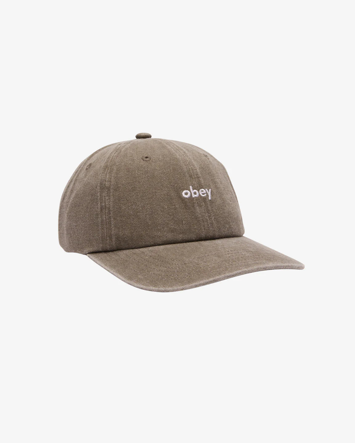 OBEY Pigment Lowercase 6 Panels Hat - Pigment Olive