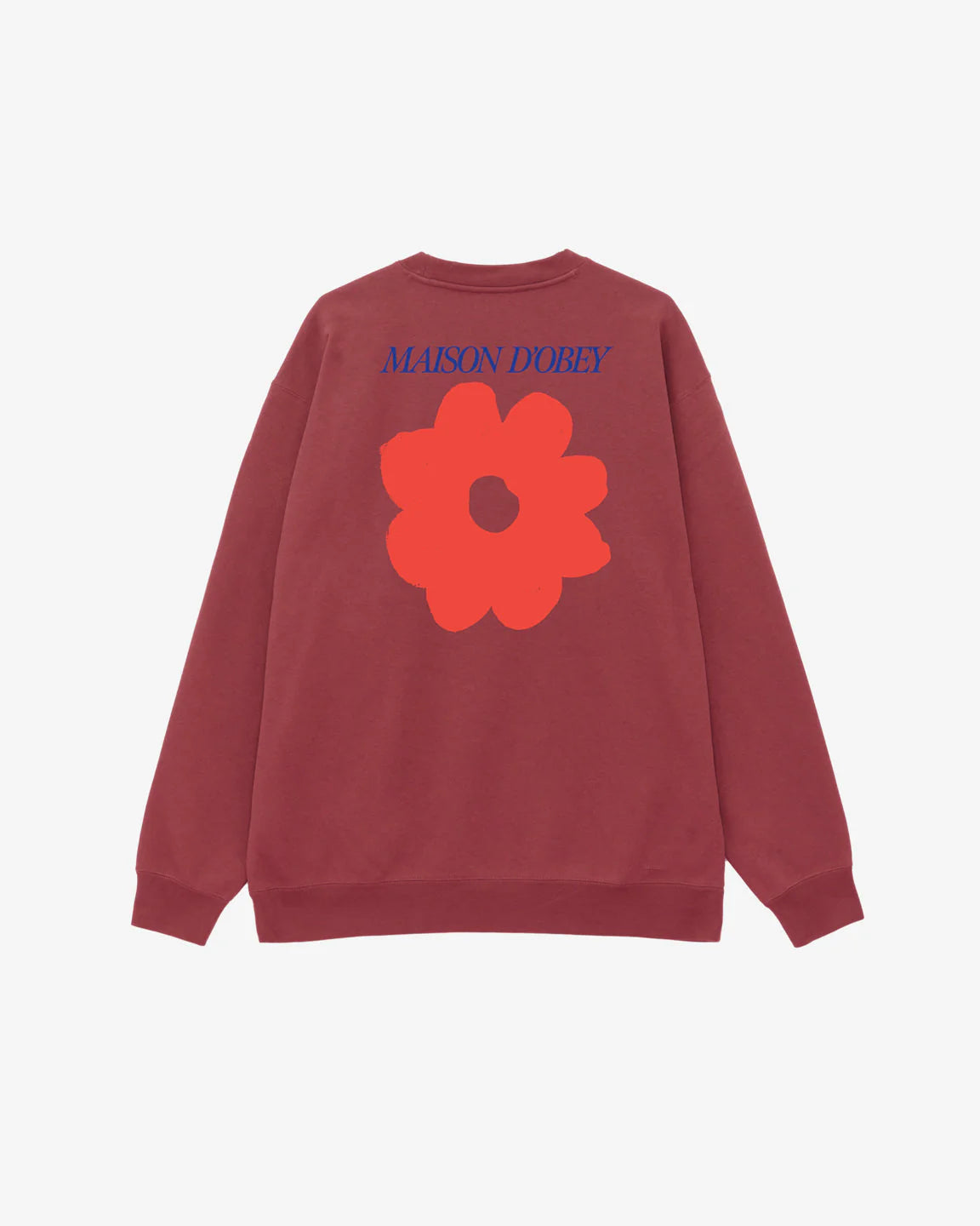 OBEY MAISON D'OBEY PREMIUM CREWNECK - Mineral Red