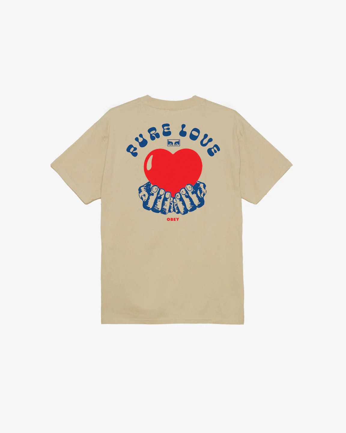 OBEY Pure Love S/S T-Shirt - Cream