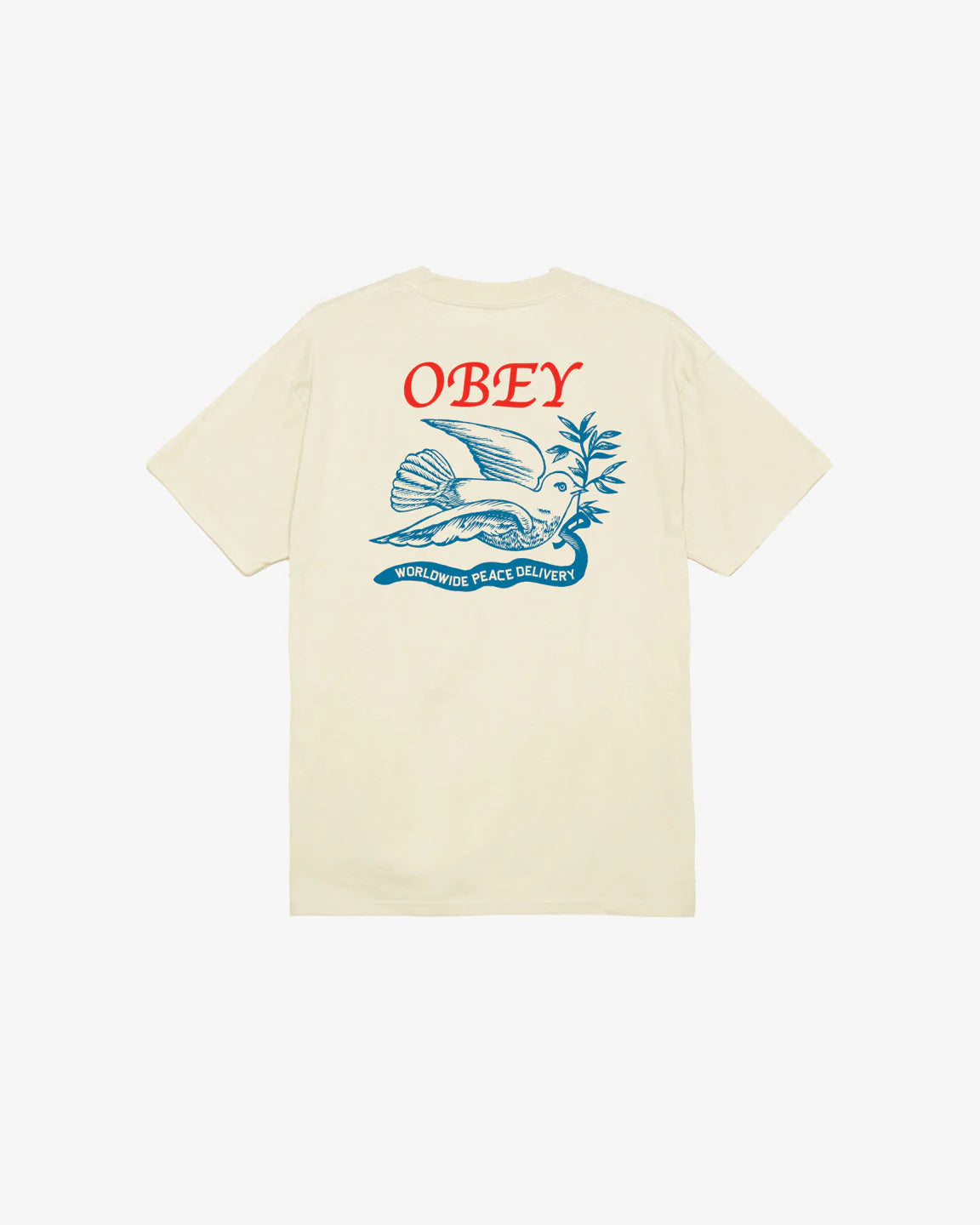 OBEY Peace Delivery Dove SS Tee - Cream