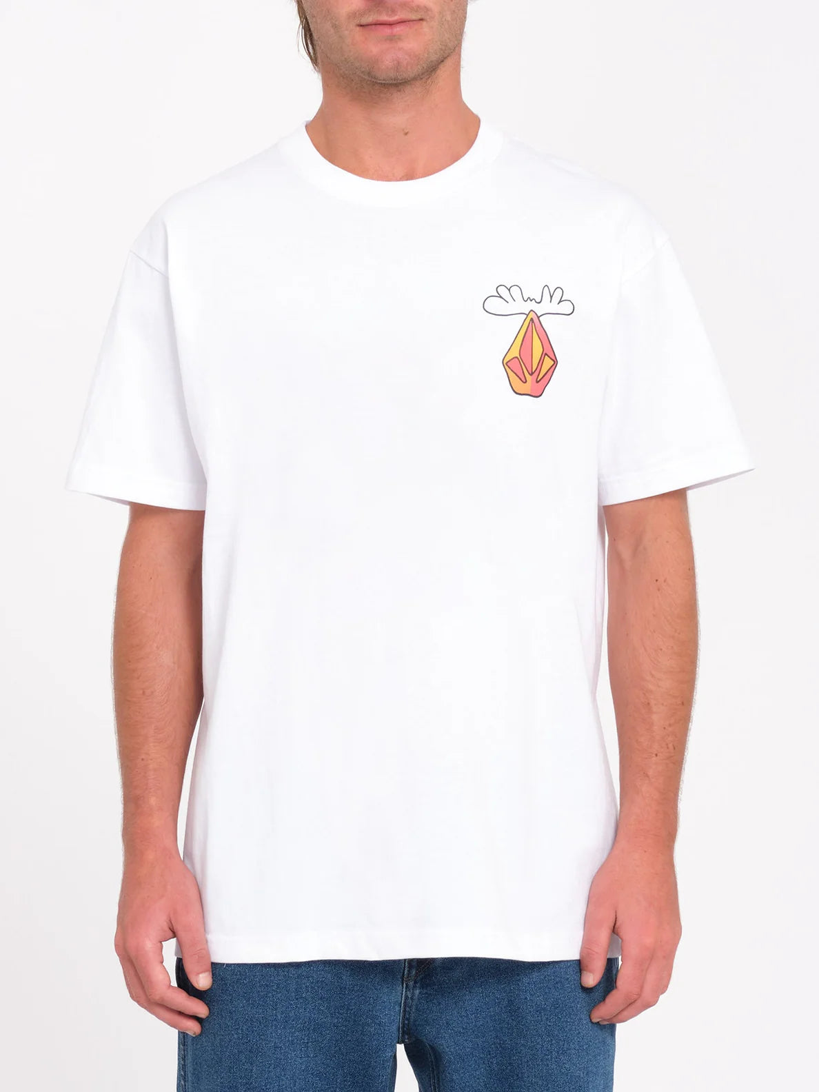 VOLCOM Olivmoose  SS TEE  - White