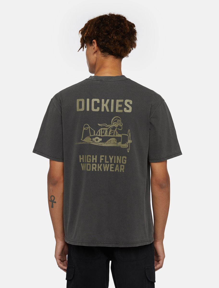 DICKIES HIGH FLYING WORKWEAR SS TEE - Black