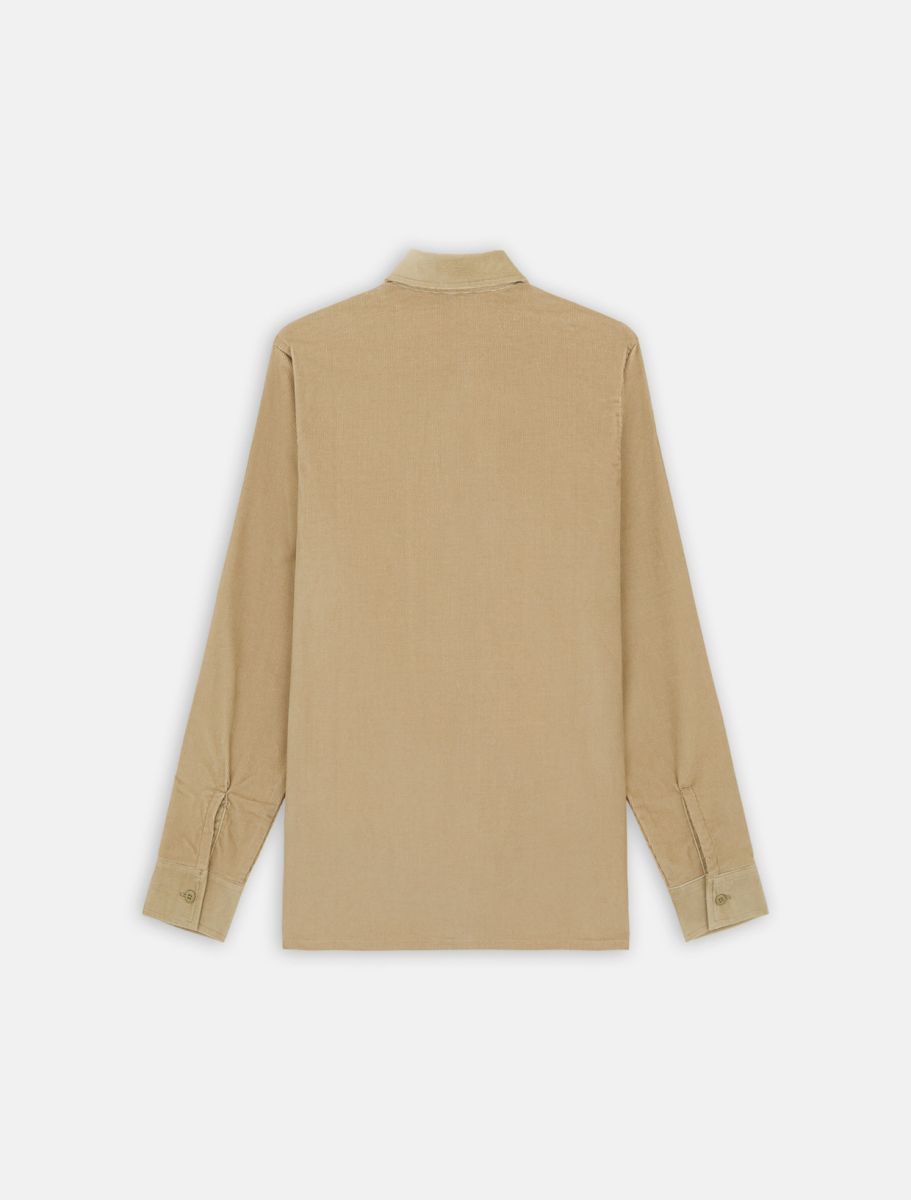 DICKIES CORDUROY L/S SHIRT - Khaki