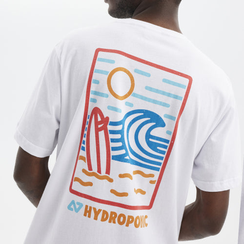 HYDROPONIC BEACH SS TEE - White