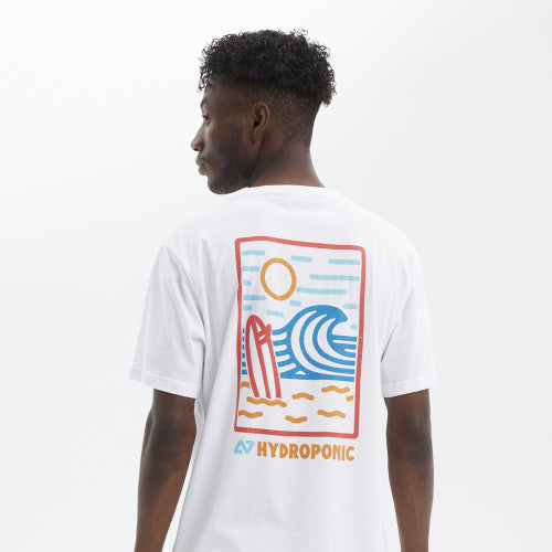 HYDROPONIC BEACH SS TEE - White