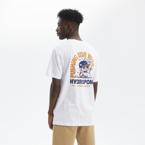 HYDROPONIC PUSHING SS TEE - White