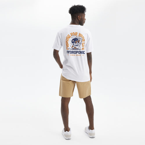 HYDROPONIC PUSHING SS TEE - White