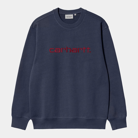 CARHARTT WIP SWEATSHIRT - Air Force Blue Malbec