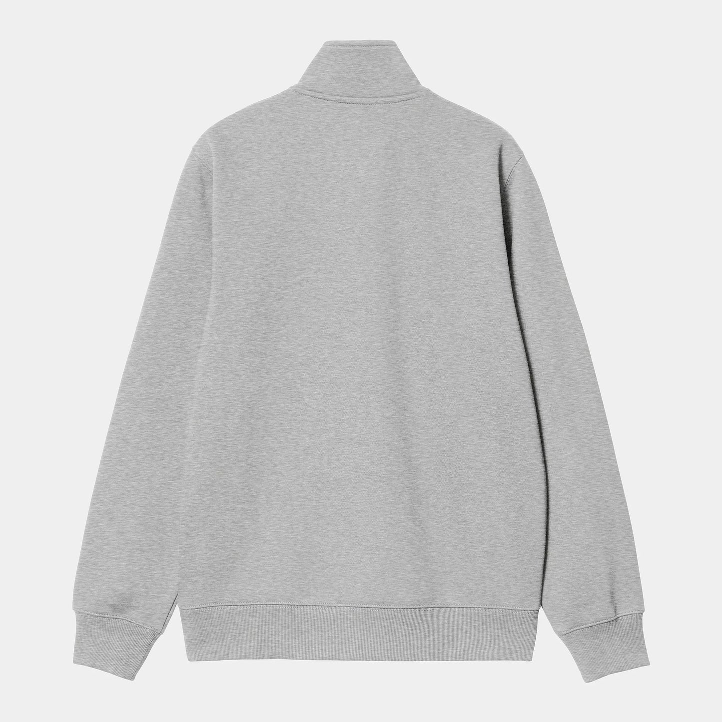 CARHARTT WIP Chase Neck Zip Sweatshirt - Grey Heather Gold