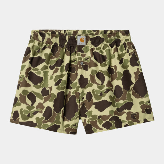 CARHARTT WIP Cotton Boxer - Camo Duck Green