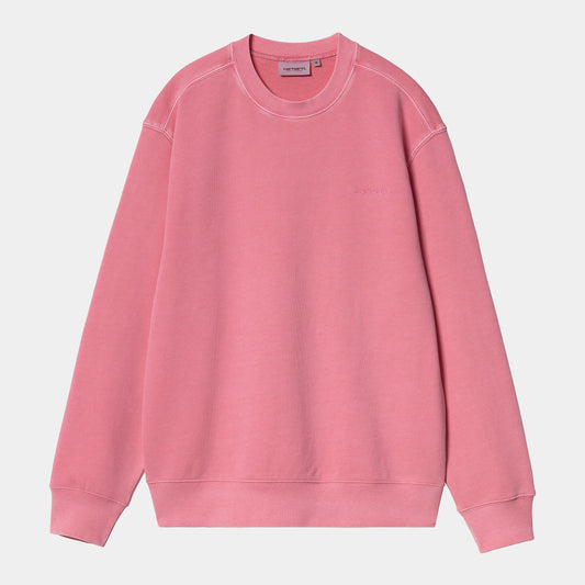 CARHARTT WIP Duster Script Sweatshirt - Charm Pink (garment dyed)