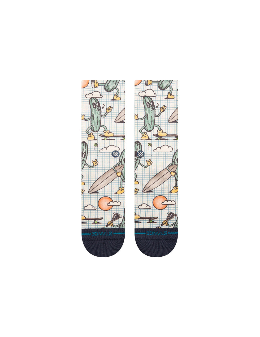 STANCE FEELING PICKLED CREW - Cream