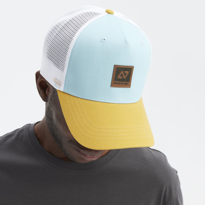 HYDROPONIC CORP CAP - Light Blue Yellow White