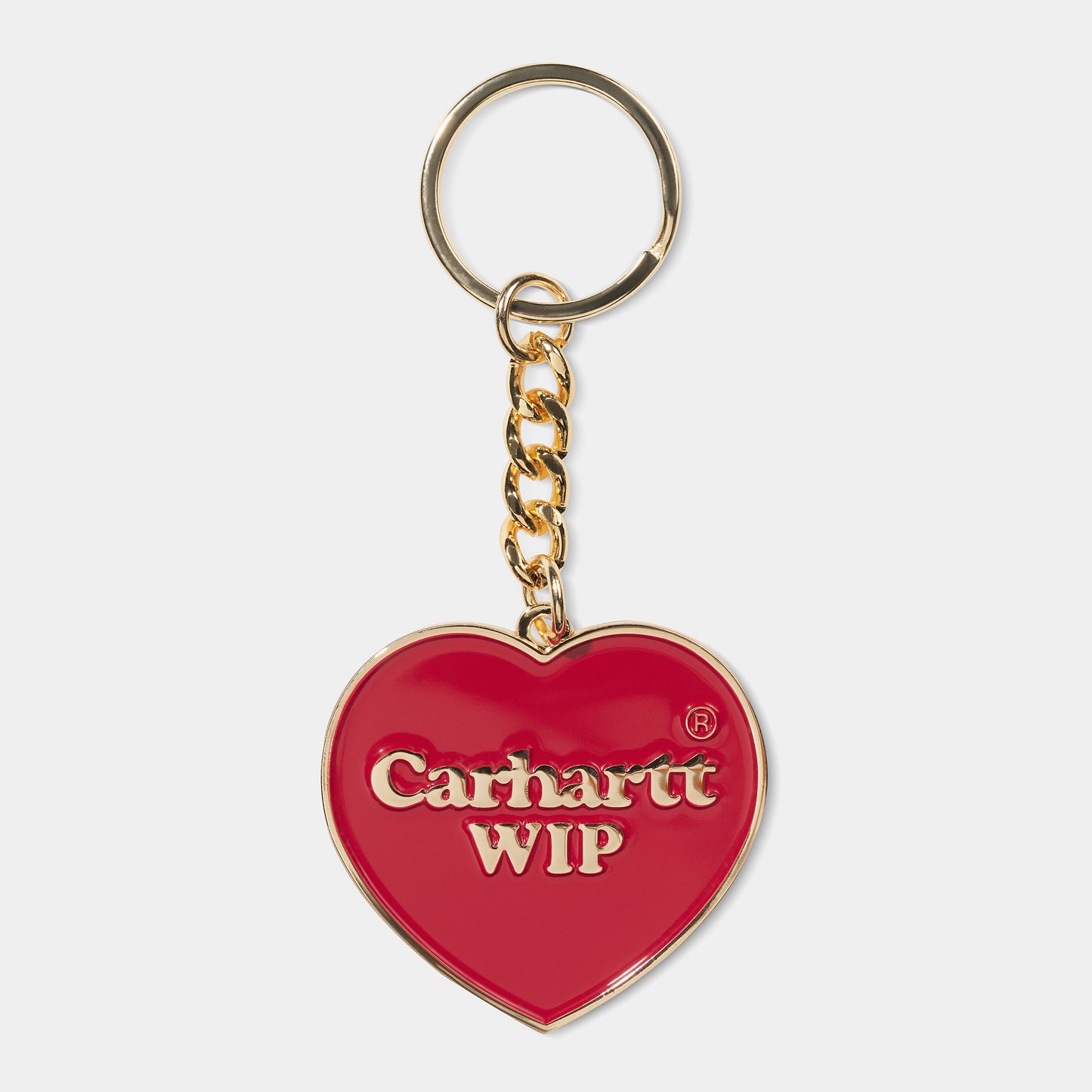 CARHARTT WIP HEART KEYCHAIN ZINC ALLOY - Red