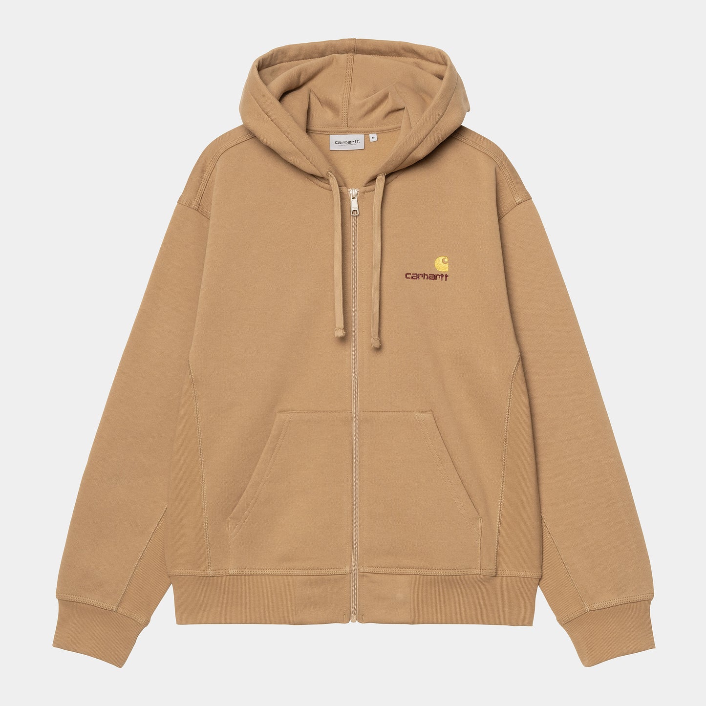 CARHARTT WIP Hooded American Script Sweatshirt - Peanut