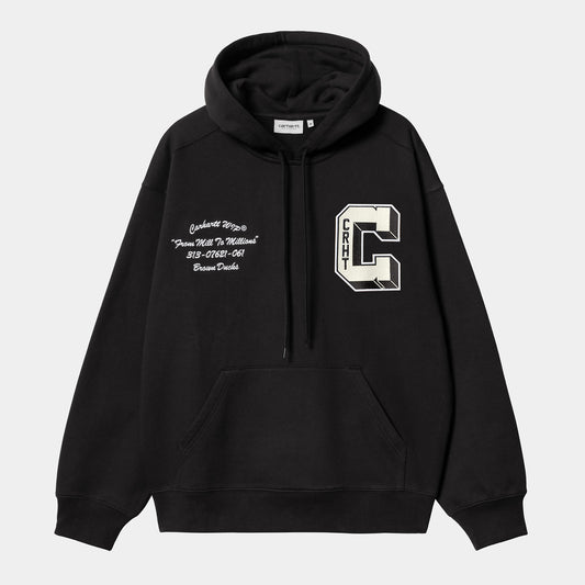 CARHARTT WIP Hooded Brown Ducks Sweatshirt - Black