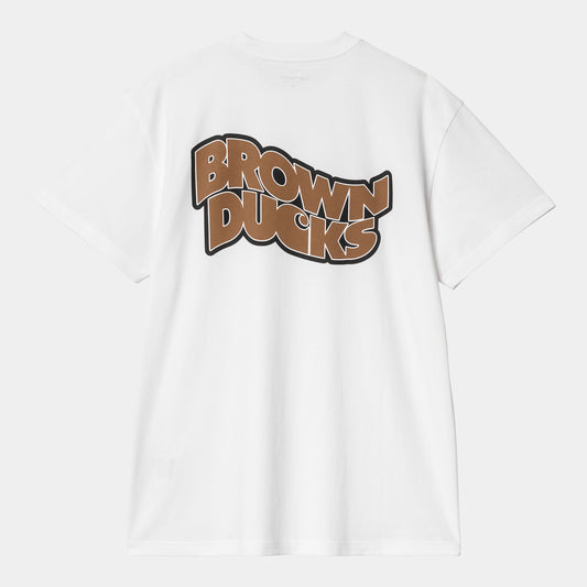 CARHARTT WIP S/S Brown Ducks T-Shirt - White