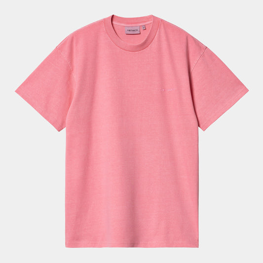 CARHARTT WIP S/S Duster Script T-Shirt - Charm Pink  (garment dyed)
