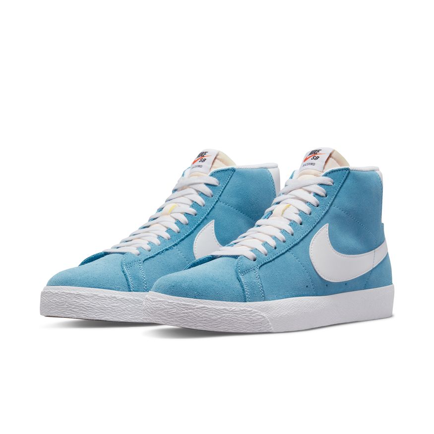 NIKE SB ZOOM BLAZER MID Cerulean White woman mujer freeshipping FREESTYLE LLORET de mar